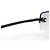 Gafas de sol Chanel CC Logo sin montura con strass negros - vista 5