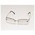 Chanel CC Logo Silberne Randlose Strass Sonnenbrille Transparent