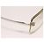 Chanel CC Logo Silberne Randlose Strass Sonnenbrille Transparent - Ansicht 3