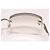 Chanel CC Logo Silberne Randlose Strass Sonnenbrille Transparent - Ansicht 5