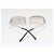 Chanel CC Logo Silberne Randlose Strass Sonnenbrille Transparent - Ansicht 8