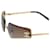 Occhiali da sole Chanel CC Logo con Strass 4104-B Marrone Oro D'oro - vista 6