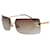 Occhiali da sole Chanel CC Logo con Strass 4104-B Marrone Oro D'oro - vista 7