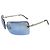 Occhiali da sole Chanel 4104-B Blu Strass Plastica Argento