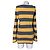 Autre Marque Christian Berg Cashmere Pullover mit gelb grauen Streifen - Ansicht 4