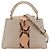 Bolso de piel de pitón Louis Vuitton Capucines BB Beige