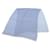 Écharpe Double Chiffon Hermès en Bleu et Blanc Soie  ref.1857235