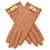 Hermès Gants de ski en cuir Hermes Kelly Marron