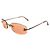 Chanel Sonnenbrille Orange Kunststoff randlos