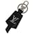 LOUIS VUITTON Cloche Cle Charm Leather Black Silver M68020 LV Auth ac3402 Silvery  - view 1