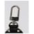 LOUIS VUITTON Cloche Cle Charm Leather Black Silver M68020 LV Auth ac3402 Silvery  - view 10