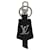 LOUIS VUITTON Cloche Cle Charm Leather Black Silver M68020 LV Auth ac3402 Silvery  - view 2