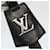 LOUIS VUITTON Cloche Cle Charm Leather Black Silver M68020 LV Auth ac3402 Silvery  - view 8
