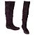 Botas de cuero Ermanno Scervino moradas Púrpura