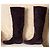 Botas de cuero Ermanno Scervino moradas Púrpura - vista 3