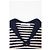 Dior Marinière Pullover mit Matrosenkragen und Schleife aus navyblauer Baumwolle - Ansicht 10