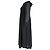 Ganni Midikleid mit langen Ärmeln aus schwarzem Polyester und gerafftem Oberteil - Ansicht 2