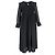 Ganni Midikleid mit langen Ärmeln aus schwarzem Polyester und gerafftem Oberteil - Ansicht 4