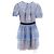 Self portrait Self-Portrait Mini-Kleid aus Pailletten-Spitze aus blauer Polyester