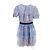 Self portrait Self-Portrait Mini-Kleid aus Pailletten-Spitze aus blauer Polyester - Ansicht 4