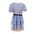 Self portrait Self-Portrait Mini-Kleid aus Pailletten-Spitze aus blauer Polyester - Ansicht 5