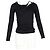 Isabel Marant Twisted Langarmshirt aus schwarzer Viskose - Ansicht 4