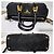 Borsa a tracolla convertibile Prada in tessuto nero - vista 9