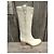 Botas Sartore de piel crema - vista 3