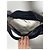 Borsa a spalla Hobo Repeat di Versace Nero - vista 8