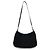 Borsa Prada Cleo in nylon nero e pelle verniciata blu - vista 3