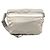 Borsa a spalla Prada in nylon grigio argento - vista 3