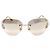 Occhiali da sole Chanel Aviator Dorati Strass Plastica D'oro - vista 2