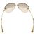 Occhiali da sole Chanel Aviator Dorati Strass Plastica D'oro - vista 4