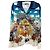 Camicia di seta Casablanca Blu Multicolore