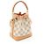 Sac à main Louis Vuitton Nano Noe Damier Azur N40511 Blanc - vue 2
