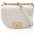 Chanel Boy Leather Shoulder Bag White