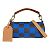 Borsa a Spalla Soft Polochon PM Damier Pop Louis Vuitton Marrone Blu