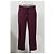 Pantalones rectos Miu Miu en algodón burdeos Roja - vista 5