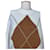 Autre Marque Mos Mosh Zoom Diamond Strickpullover Ecru Braun Mehrfarben  - Ansicht 2