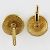Gemelli floreali placcati in oro Chanel D'oro - vista 3