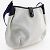 Borsa a spalla Rodeo di Hermès Toile H 1999 Marrone Blu navy - vista 3