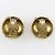 Orecchini a clip placcati in oro Chanel Coco Mark D'oro - vista 3