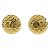 Pendientes de clip chapados en oro Chanel Coco Mark