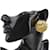 Pendientes de clip chapados en oro Chanel Coco Mark - vista 2