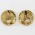 Pendientes de clip chapados en oro Chanel Coco Mark - vista 4