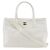 Borsa Executive Chanel in Pelle Caviar Bianca Bianco