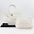 Borsa Executive Chanel in Pelle Caviar Bianca Bianco - vista 19