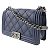 Borsa a Spalla Chanel Boy Blu navy - vista 2