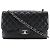 Chanel Deca Matelassé 30 Schultertasche Schwarz