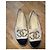Cambon Espadrilhas Chanel de couro bege logo CC Camélia - vista 3